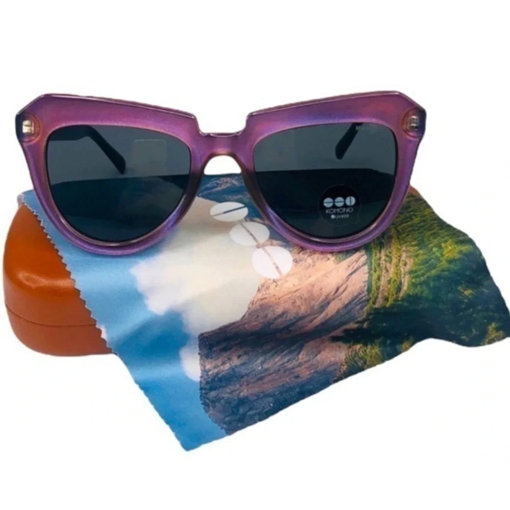 KOMONO Stella Purple Haze Sunglasses 💜 NEW cat eye